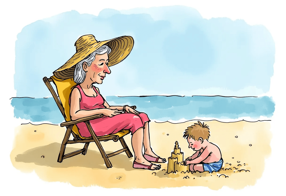 Illustration showing different life stages